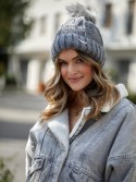 Dark gray winter hat C12 - Online store - Boutique